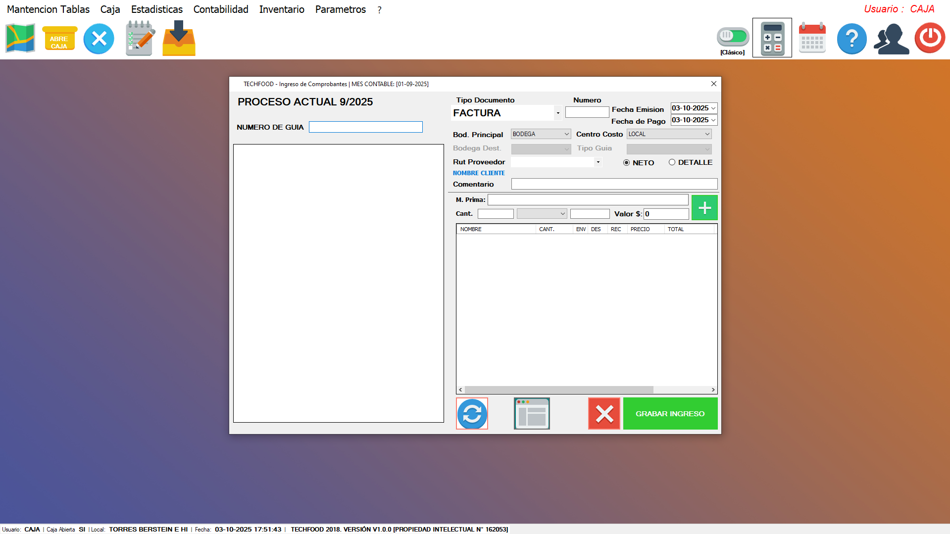 Control de Inventario